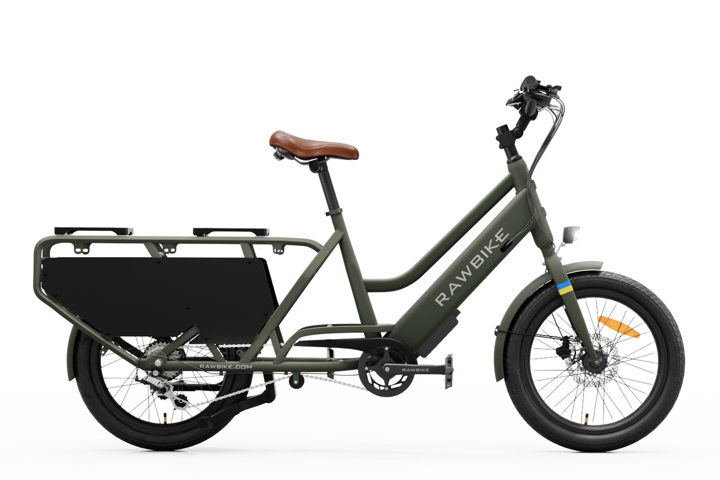 RAWBIKE Longtail Elcykel Camo green