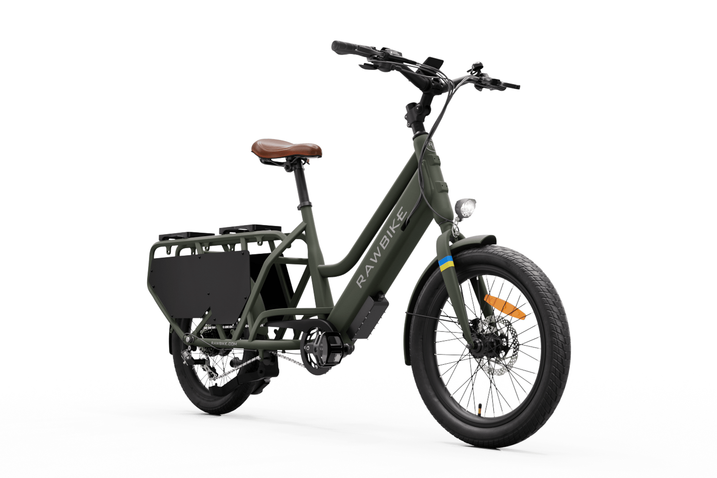 RAWBIKE Longtail Elcykel Camo green