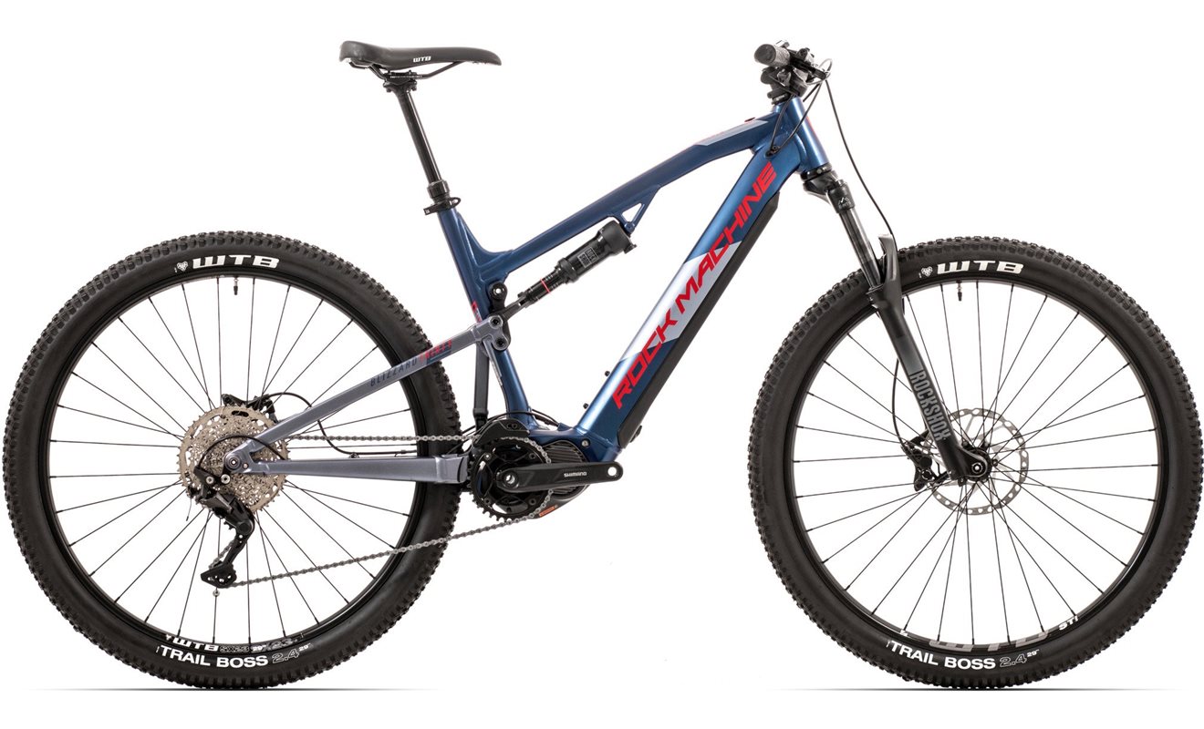 Rock Machine El Mtb Blizzard E30-29_23 Matte Metallic Navy/Red/Grey