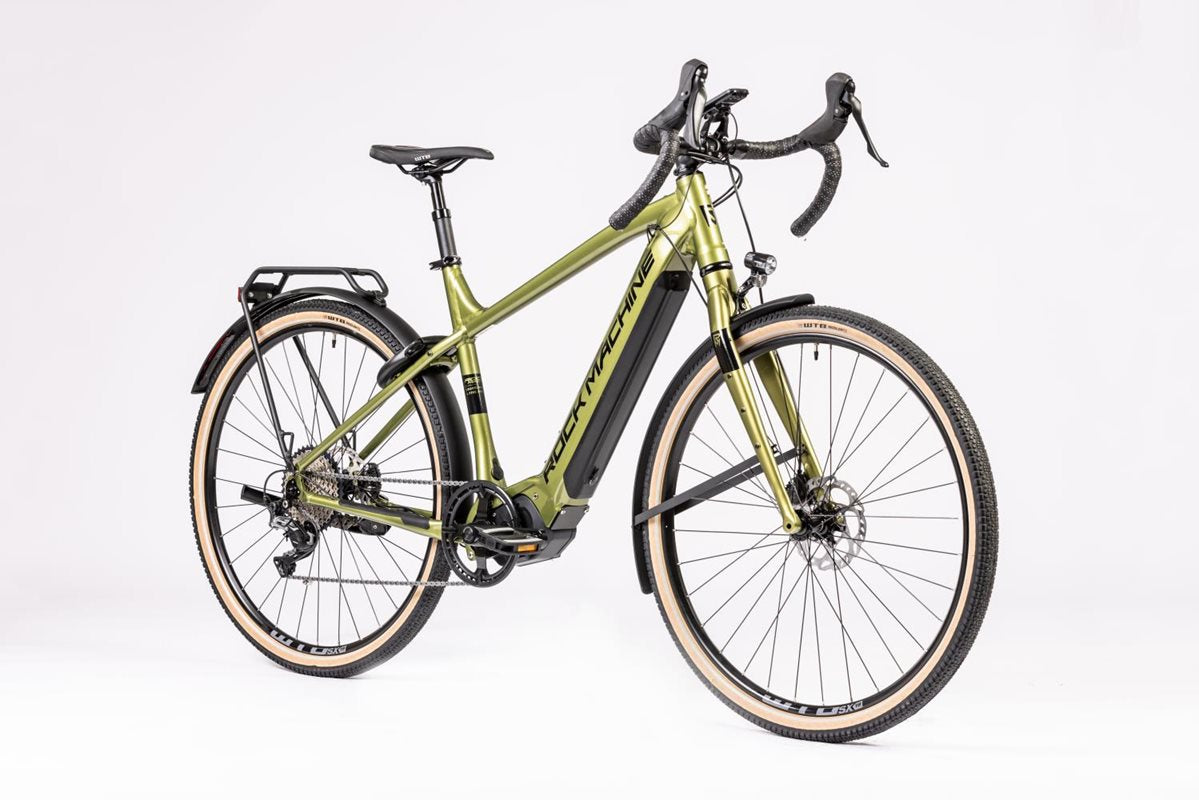 Rock Machine Elcykel Racer Gravelride E500 Touring_23 Khaki/Black