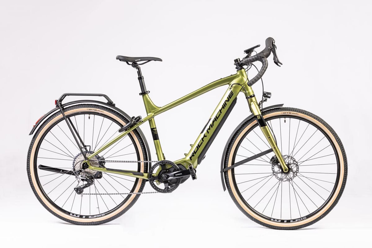 Rock Machine Elcykel Racer Gravelride E500 Touring_23 Khaki/Black