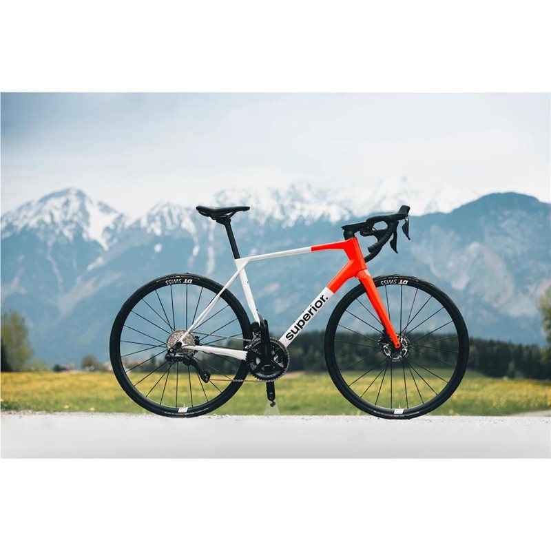 Superior Racercykel X-road 9.5 GF Gloss Grey/Orange Red