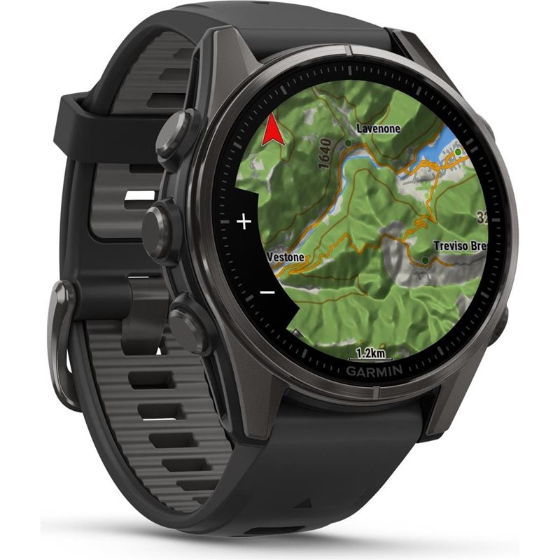 Träningsklocka Garmin Fenix 8 Amoled Sapphire 43mm black/black