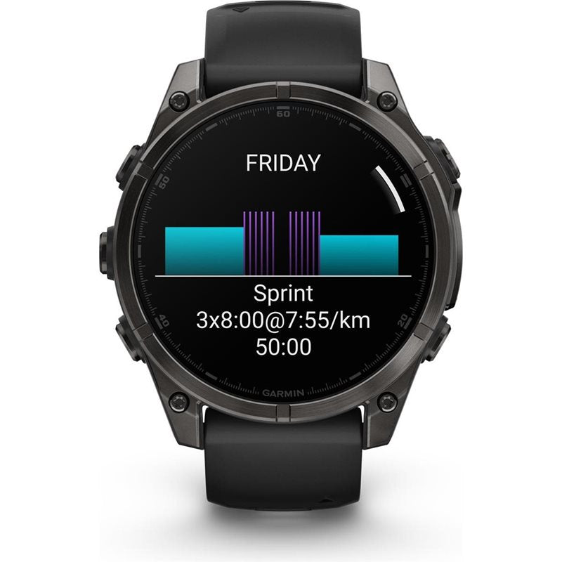 Träningsklocka Garmin Fenix 8 Amoled Sapphire 47mm black/black
