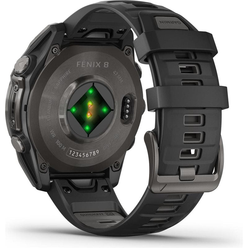 Träningsklocka Garmin Fenix 8 Amoled Sapphire 47mm black/black