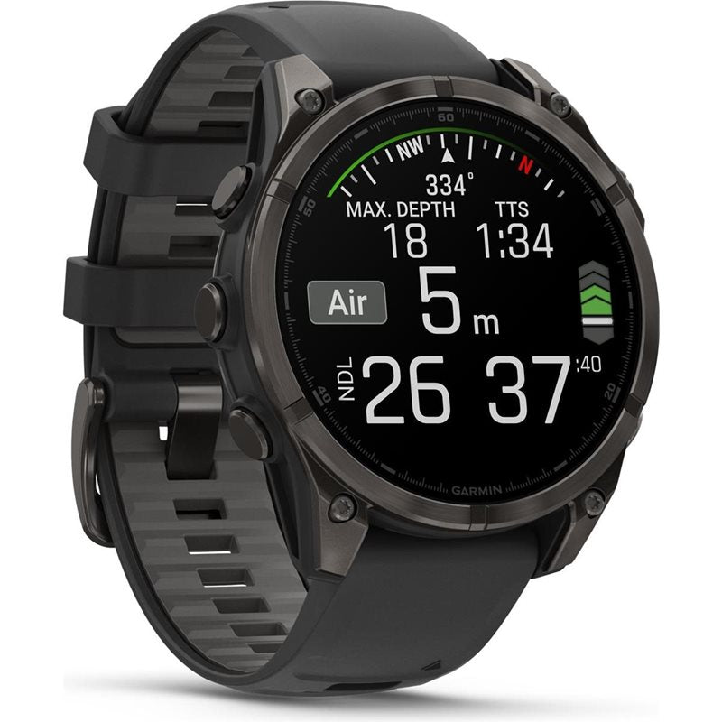 Träningsklocka Garmin Fenix 8 Amoled Sapphire 47mm black/black