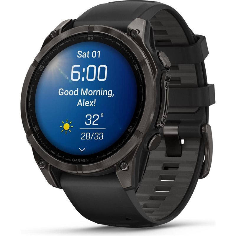 Träningsklocka Garmin Fenix 8 Amoled Sapphire 47mm black/black