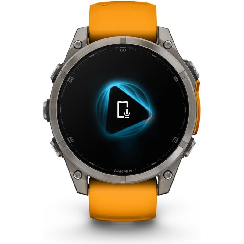 Träningsklocka Garmin Fenix 8 Amoled Sapphire 47mm grey/orange