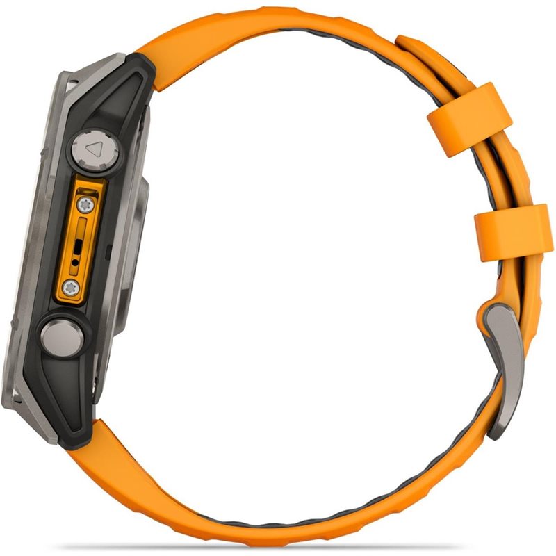 Träningsklocka Garmin Fenix 8 Amoled Sapphire 47mm grey/orange