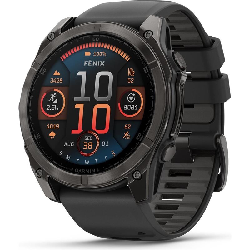 Träningsklocka Garmin Fenix 8 Amoled Sapphire 51mm black/black