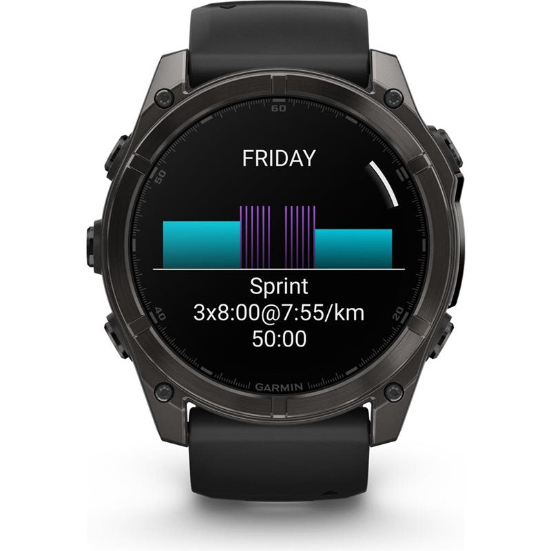Träningsklocka Garmin Fenix 8 Amoled Sapphire 51mm black/black
