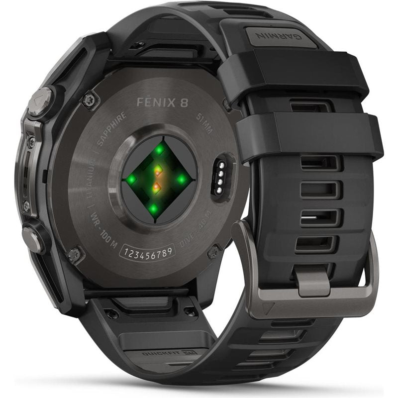 Träningsklocka Garmin Fenix 8 Amoled Sapphire 51mm black/black
