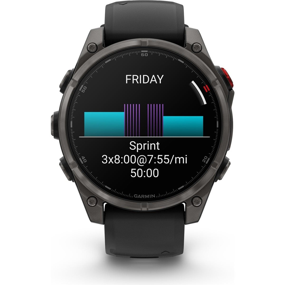 Träningsklocka Garmin fenix 8 Pro 47mm AMOLED Carbon Gray