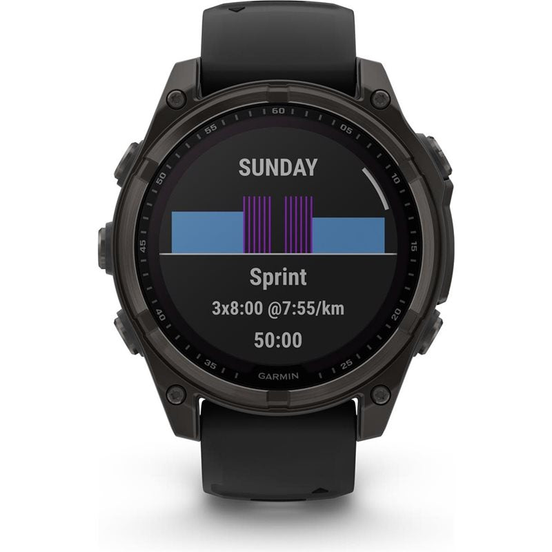 Träningsklocka Garmin Fenix 8 Sapphire Solar 47mm black/black