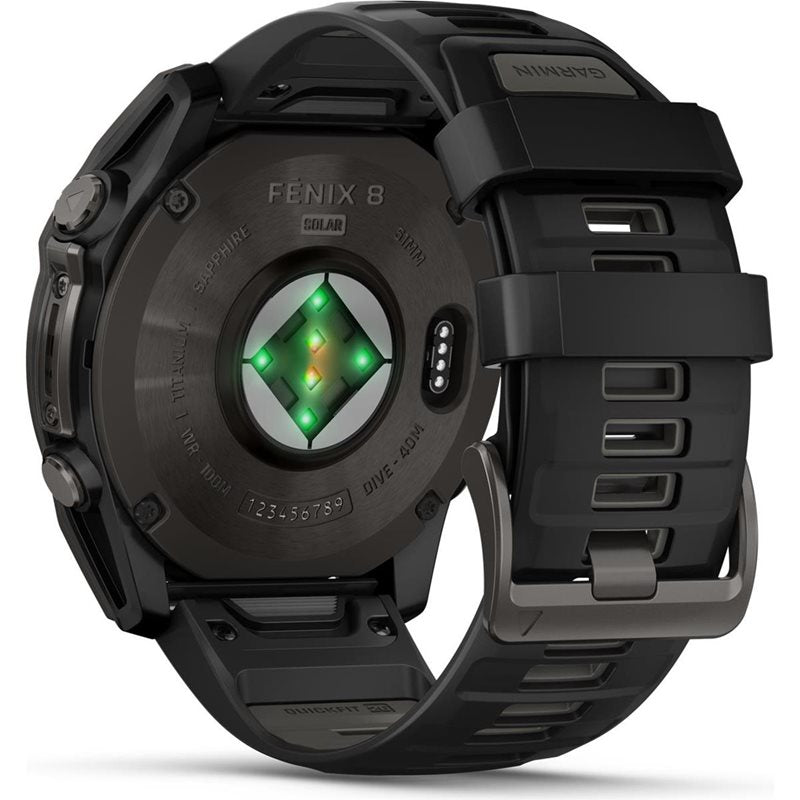 Träningsklocka Garmin Fenix 8 Sapphire Solar 51mm black/black