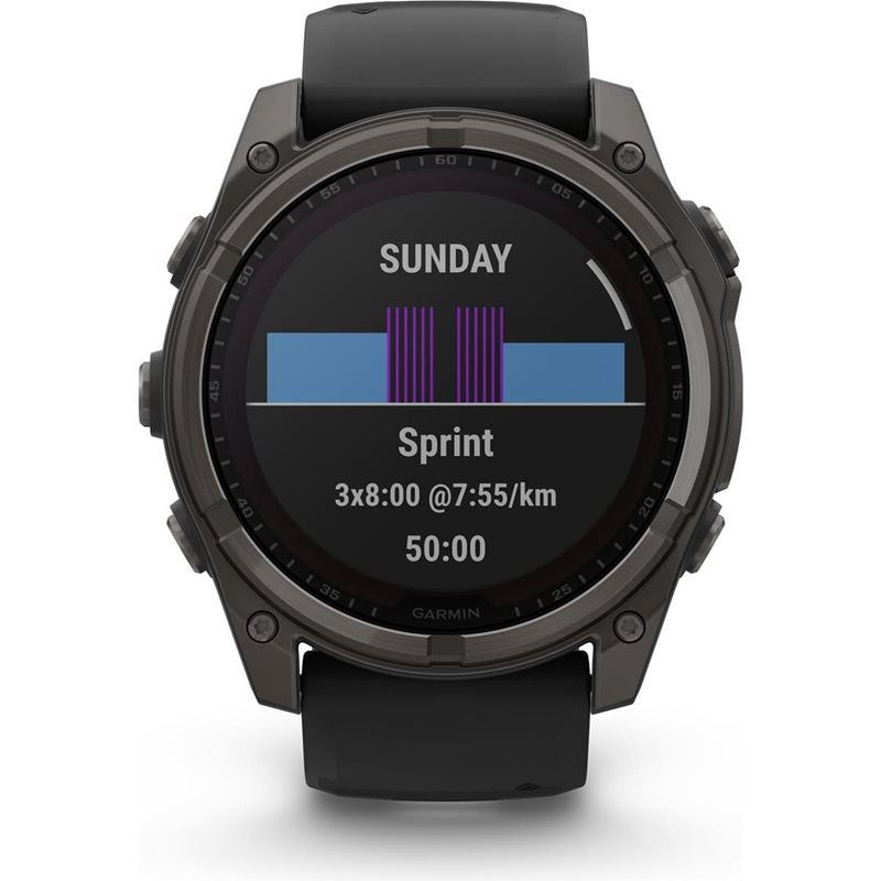 Träningsklocka Garmin Fenix 8 Sapphire Solar 51mm black/black