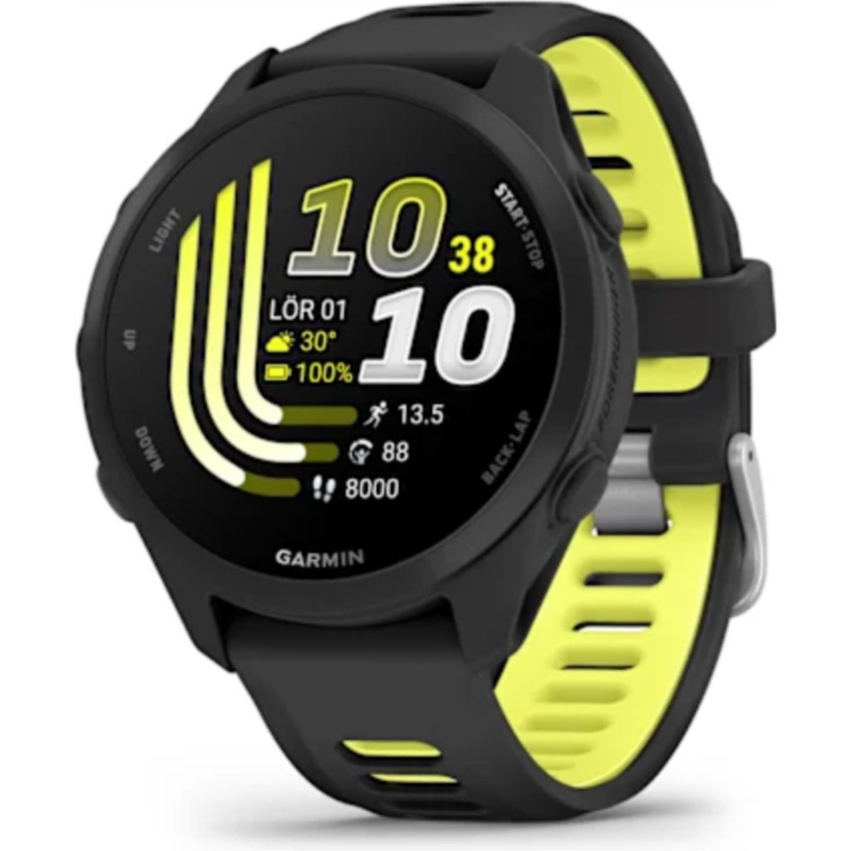 Träningsklocka Garmin Forerunner 170 Music Black/Amp Yellow