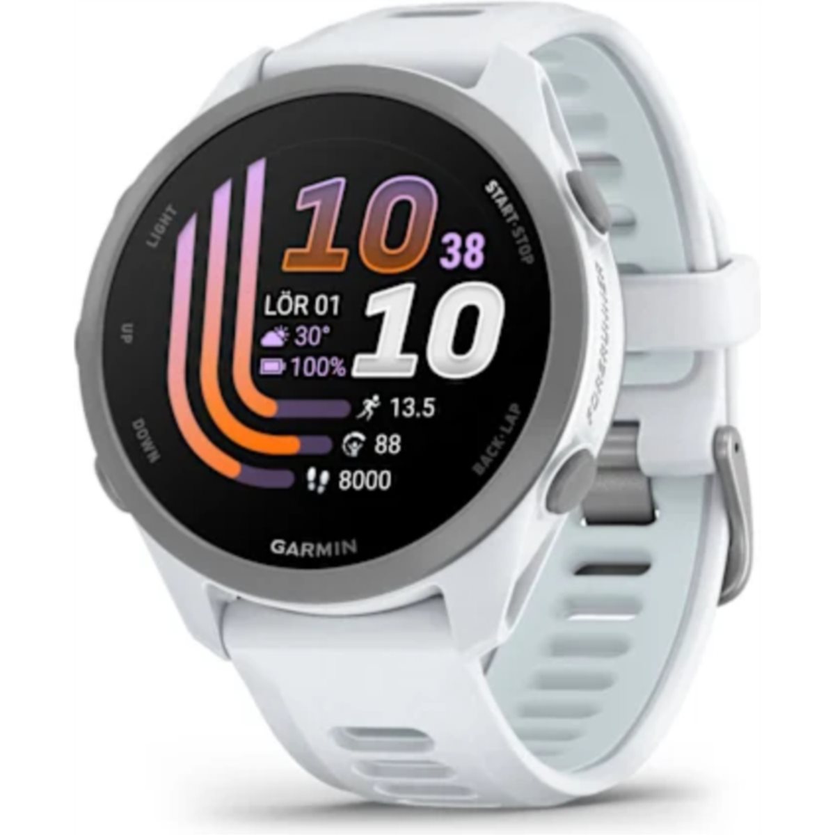 Träningsklocka Garmin Forerunner 170 Music Whitestone/Cloud Blue