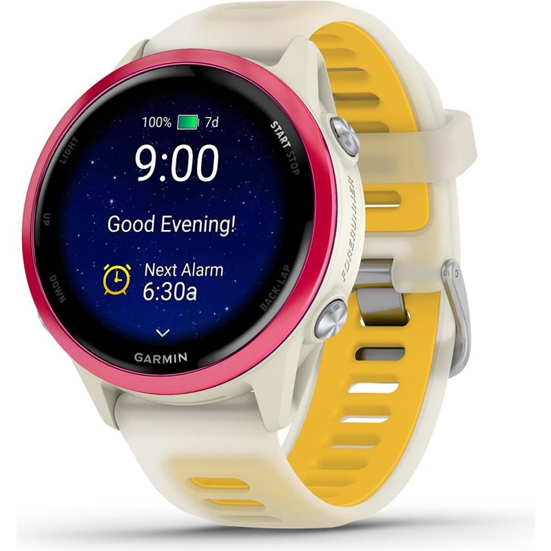 Träningsklocka Garmin Forerunner 570 - 42mm Bone/Raspberry/Mango