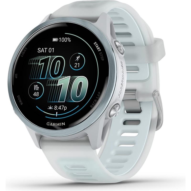 Träningsklocka Garmin Forerunner 570 - 42mm Whitestone/Cloud Blue