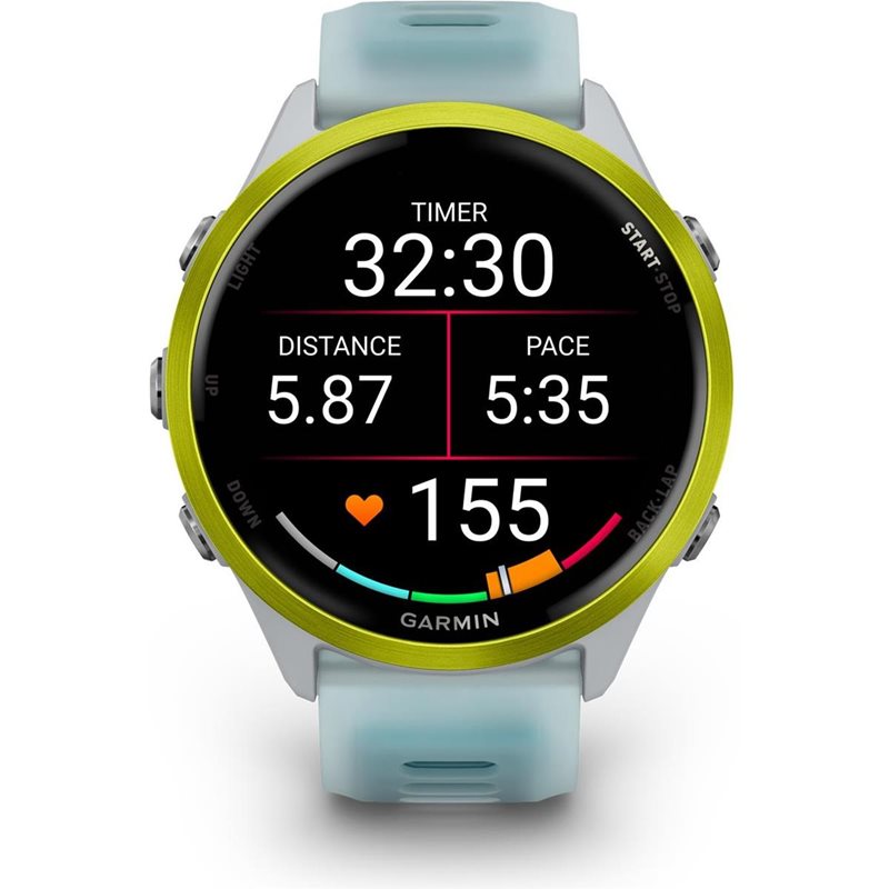 Träningsklocka Garmin Forerunner 570 - 47mm Whitestone/Amp Yellow