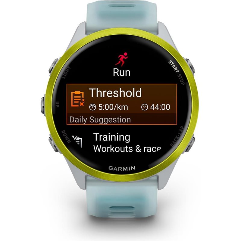 Träningsklocka Garmin Forerunner 570 - 47mm Whitestone/Amp Yellow