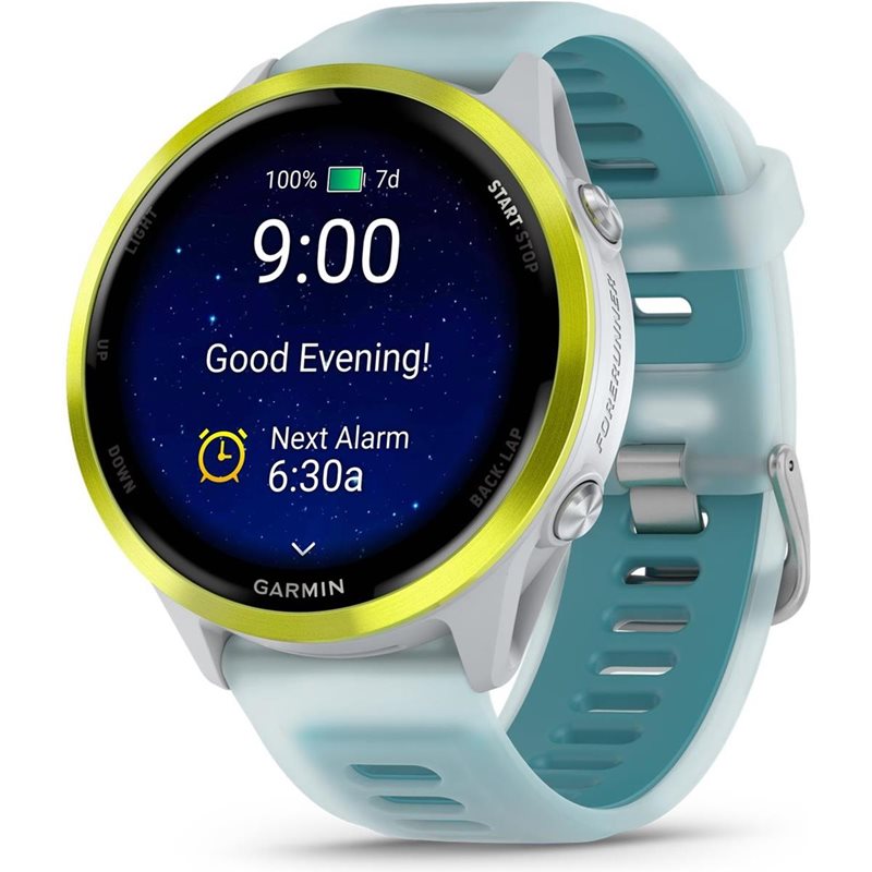 Träningsklocka Garmin Forerunner 570 - 47mm Whitestone/Amp Yellow