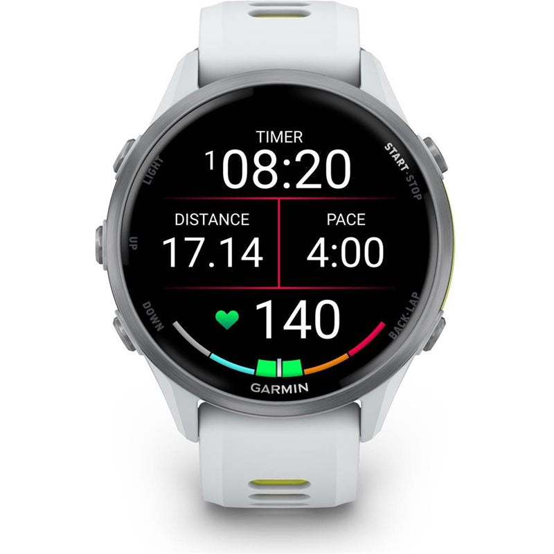Träningsklocka Garmin Forerunner 970 Whitestone/Amp Yellow