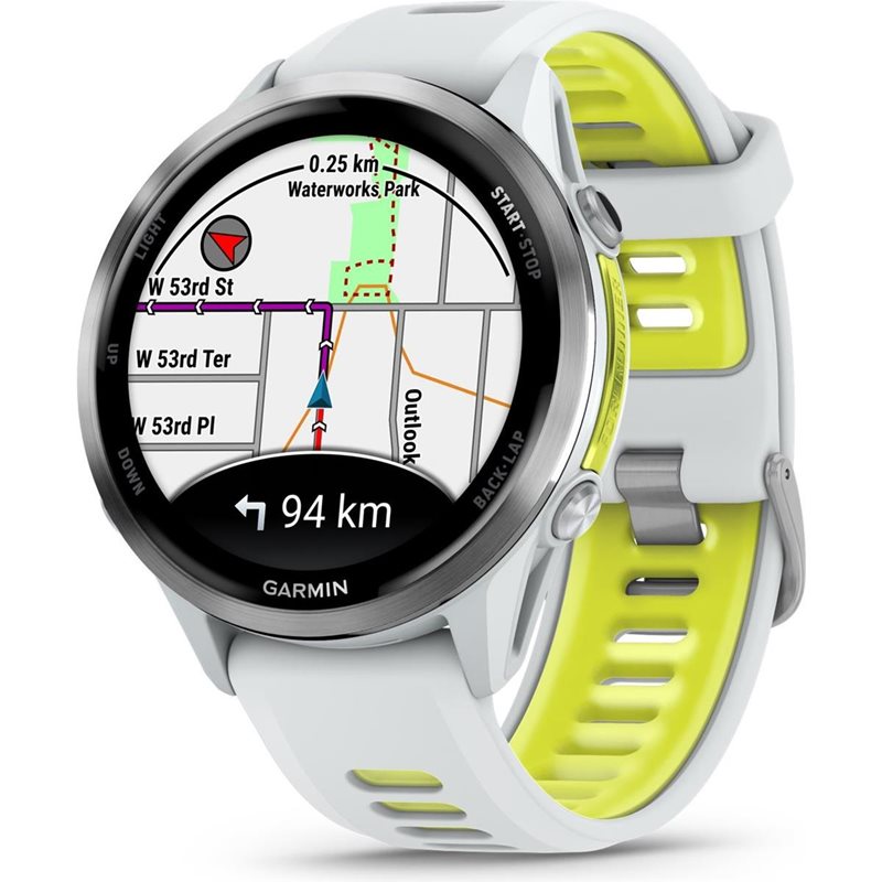 Träningsklocka Garmin Forerunner 970 Whitestone/Amp Yellow