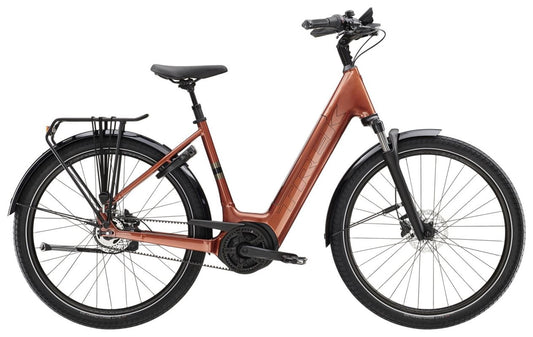 Trek Elcykel Dam District+ 4 Lowstep 545wh Pennyflake