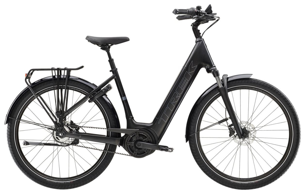 Trek Elcykel Dam District+ 4 Lowstep 545wh Trek Black Satin
