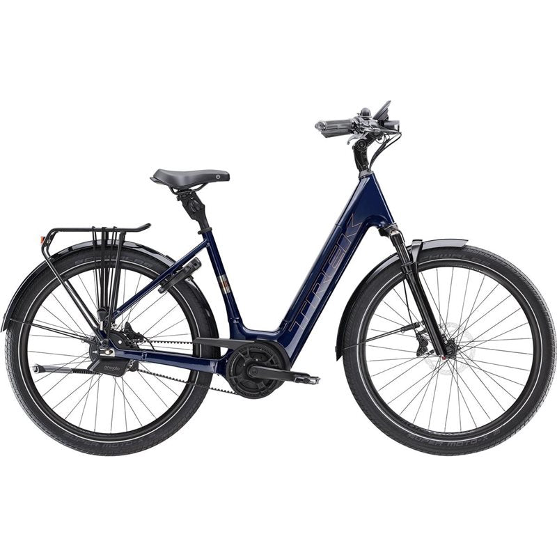Trek Elcykel Dam District+ 5 Lowstep 545 WH Deep Dark Blue