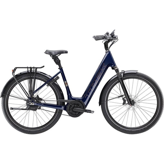 Trek Elcykel Dam District+ 5 Lowstep 545 WH Deep Dark Blue