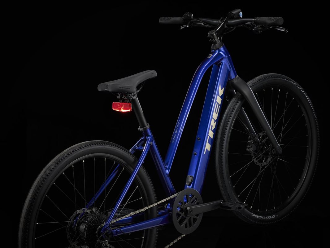 Trek Elcykel Dam Dual Sport+ 2 Stagger Hex Blue X-Large