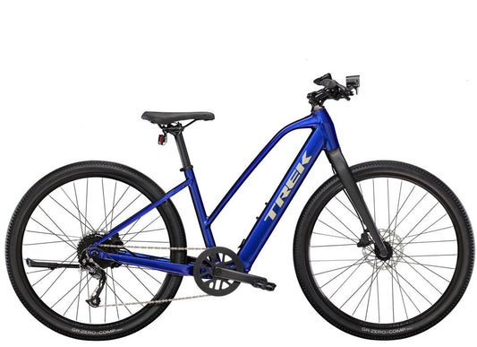 Trek Elcykel Dam Dual Sport+ 2 Stagger Hex Blue