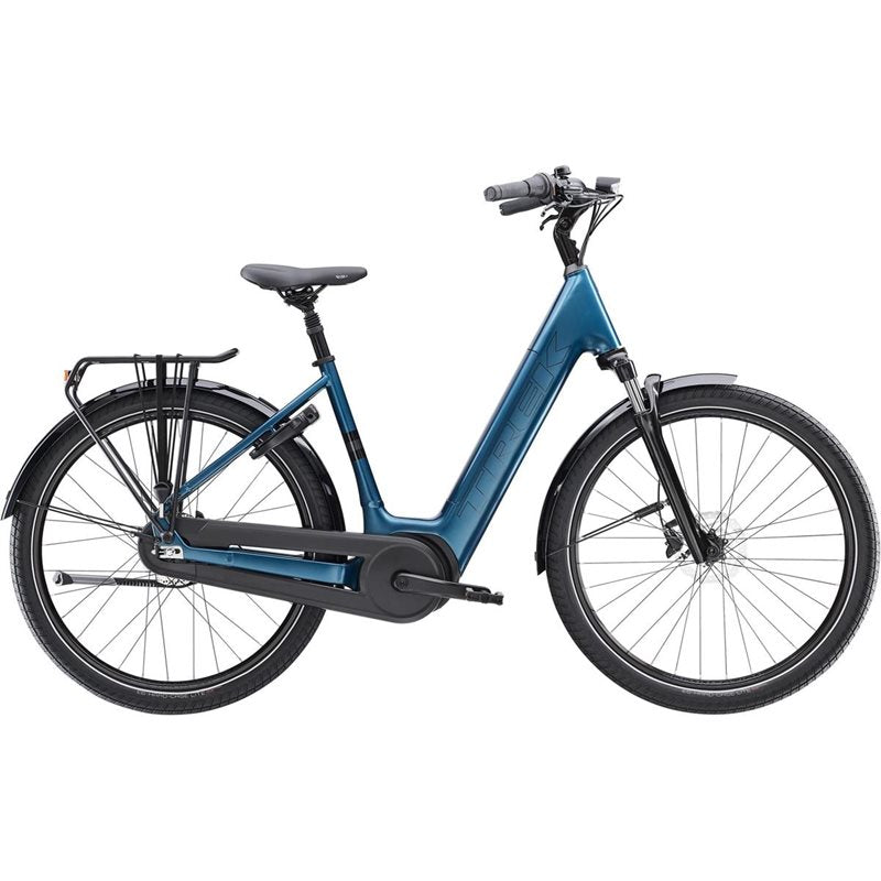 Trek Elcykel Hybrid District+ 3 Lowstep 545Wh Dark Aquatic