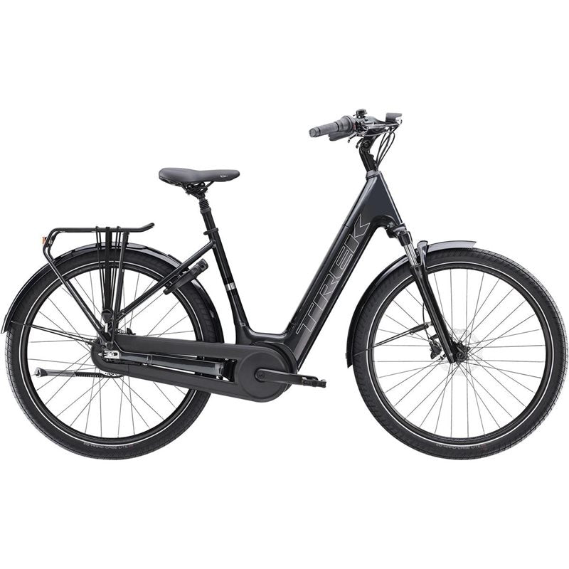 Trek Elcykel Hybrid District+ 3 Lowstep 545Wh Lithium Grey