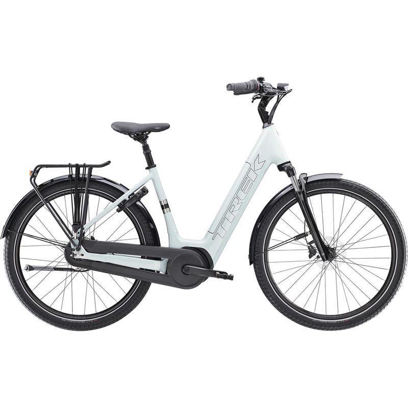 Trek Elcykel Hybrid District+ 3 Lowstep 545Wh Plasma Grey Pearl