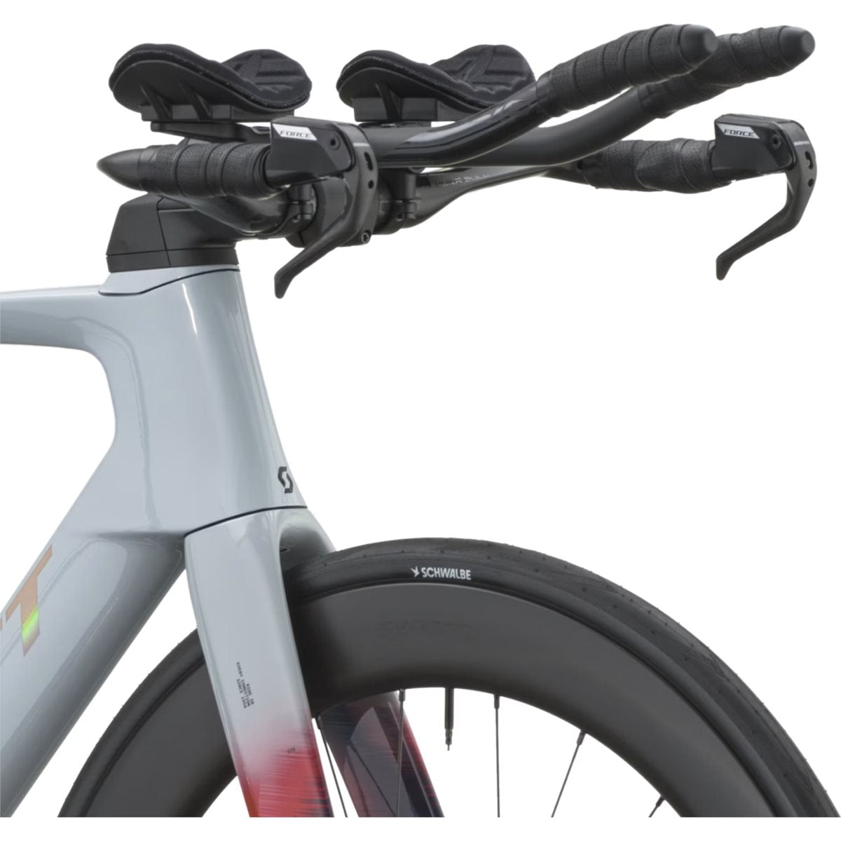 Triathloncykel Scott Foil RC TRI Narwal Grey/Gloaming Orange
