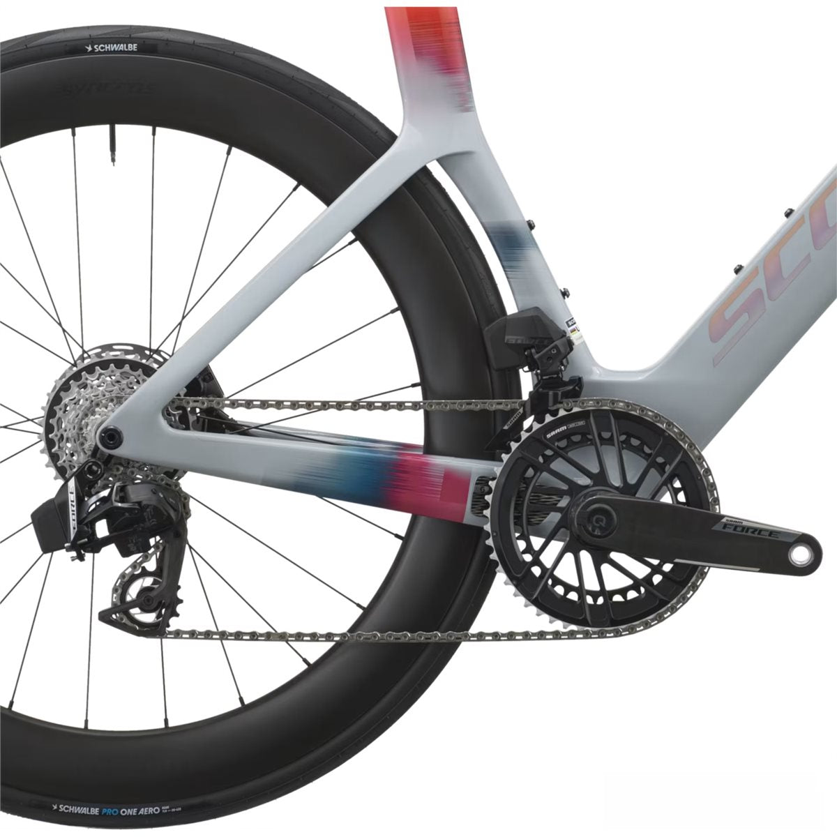 Triathloncykel Scott Foil RC TRI Narwal Grey/Gloaming Orange