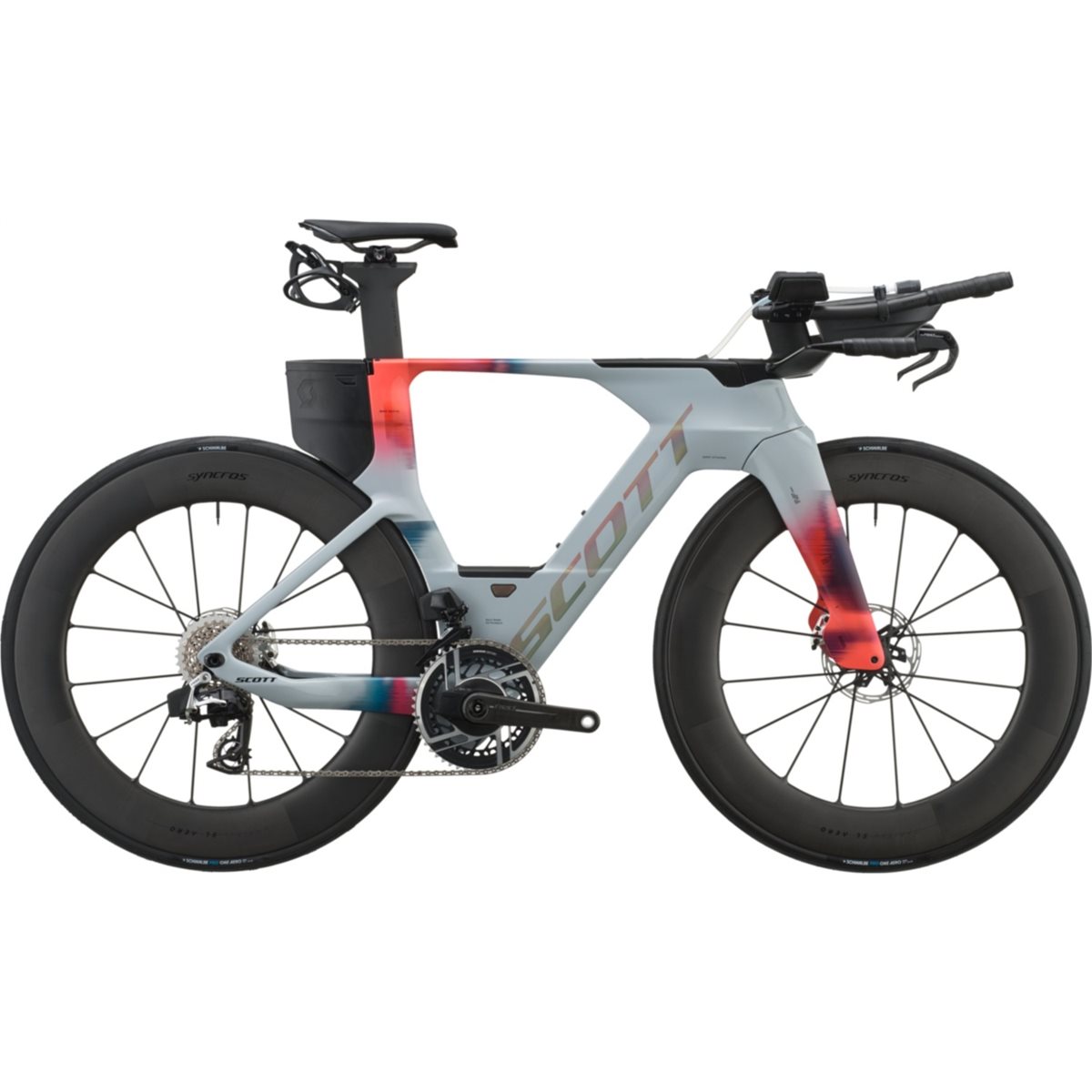Triathloncykel Scott Plasma RC Ultimate Narwal Grey/Gloaming Orange