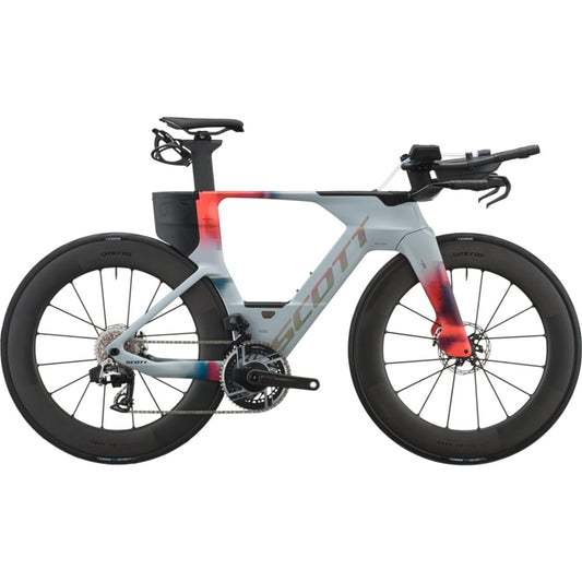 Triathloncykel Scott Plasma RC Ultimate Narwal Grey/Gloaming Orange