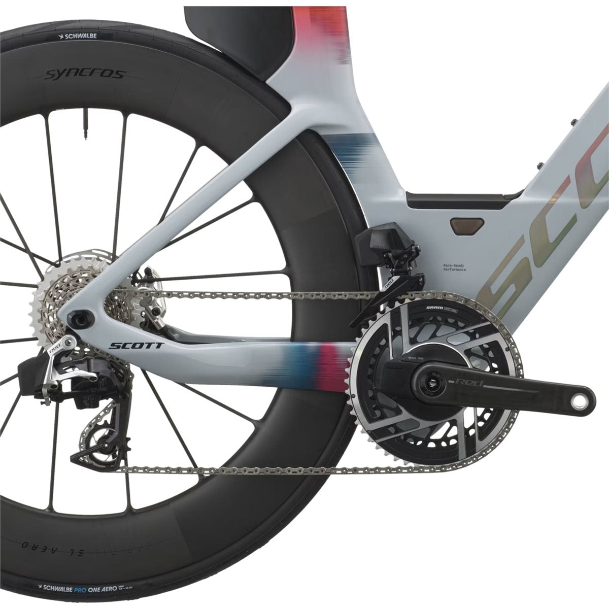 Triathloncykel Scott Plasma RC Ultimate Narwal Grey/Gloaming Orange