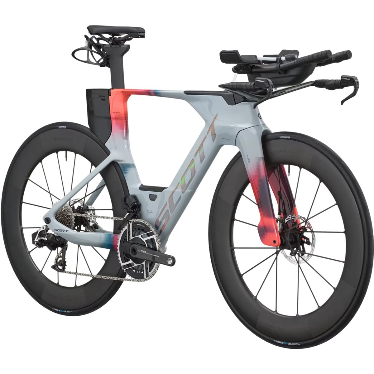 Triathloncykel Scott Plasma RC Ultimate Narwal Grey/Gloaming Orange