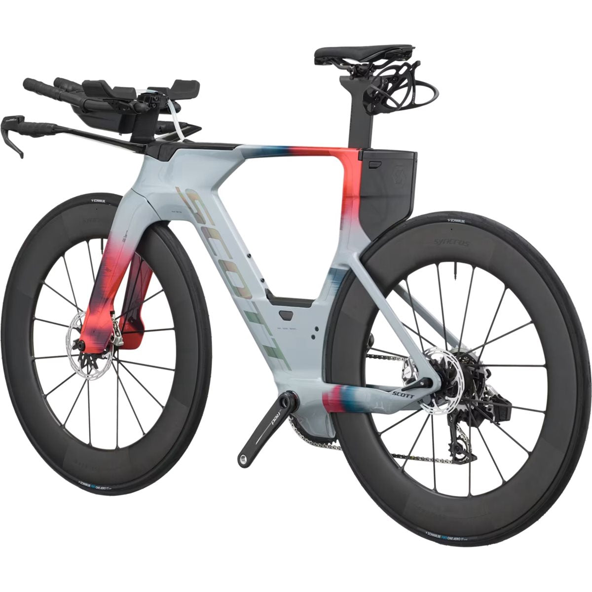 Triathloncykel Scott Plasma RC Ultimate Narwal Grey/Gloaming Orange