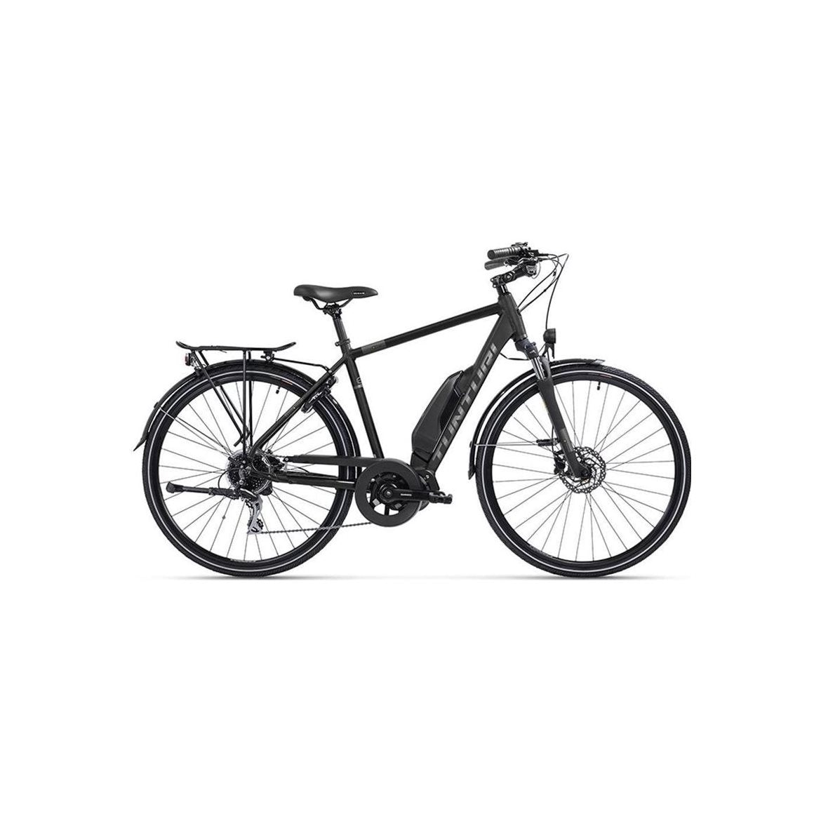 Tunturi Elcykel Hybrid eMotion Herr Matt Black/Chrome Matte Black/Chro