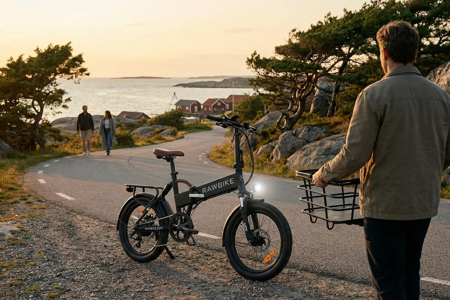 Rawbike Elcykel City Jet black