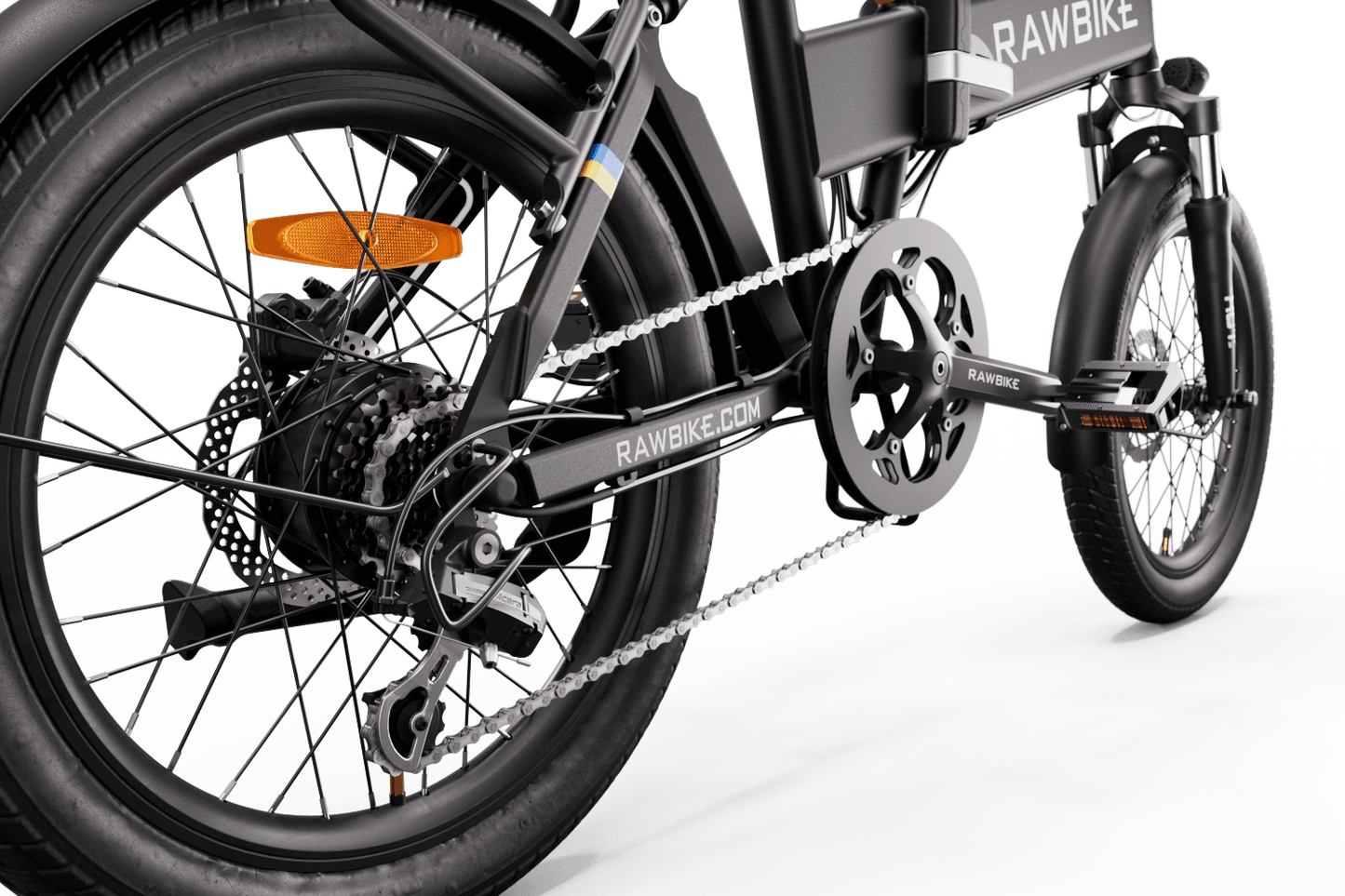 Rawbike Elcykel City Jet black