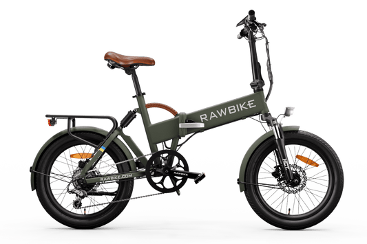 Rawbike Elcykel City Camo Green