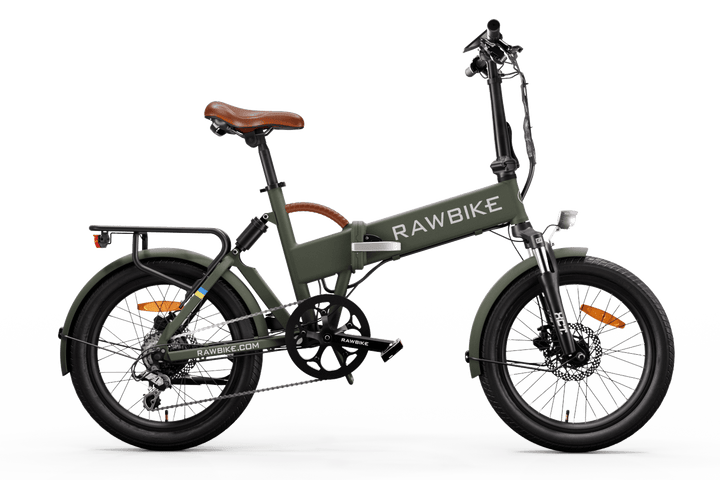 Rawbike Elcykel City Camo Green